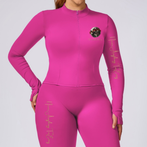 Women Elastic Workout Wear (Pink)