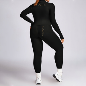 Women Elastic Workout Wear (Black)