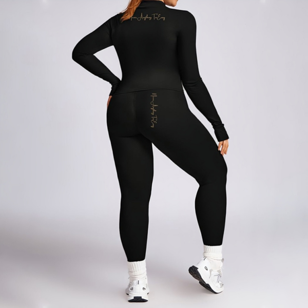 Women Elastic Workout Wear (Black)