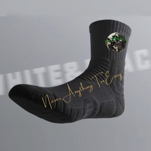Hight Qaulity Padded Socks (Black) Pack of 3