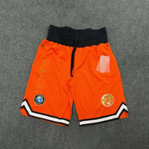 High Band Mesh Basketball & Boxing Shorts (Orange)