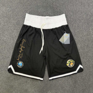 High Band Mesh Basketball & Boxing Shorts (Black)